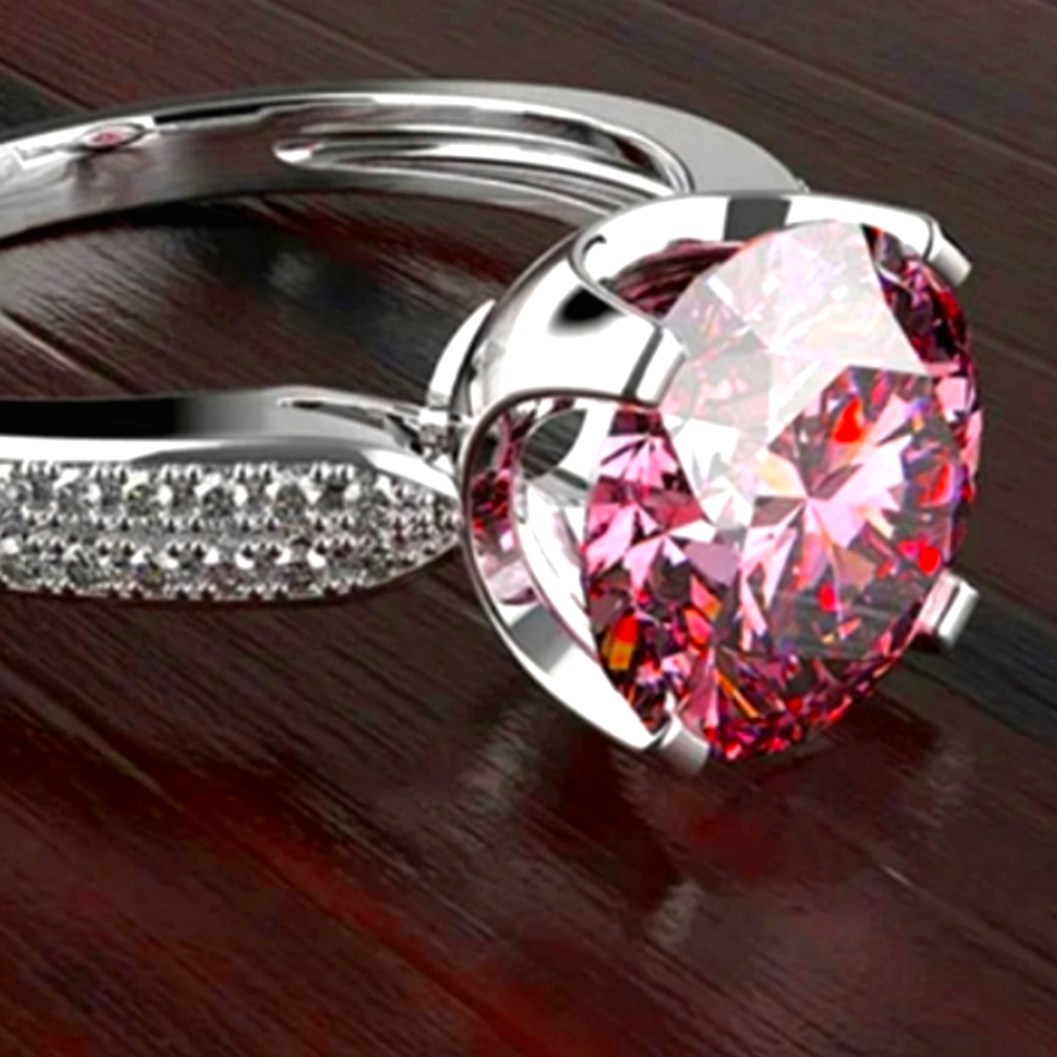 Pretty In Pink Sapphire Ring Size 8 162$